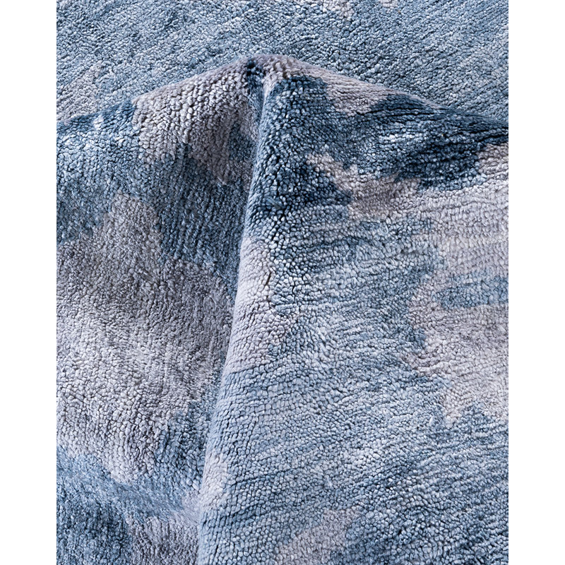 Overdyed One-of-a-Kind Rectangle 8' 2" X 9'10" Hand Knotted Area Rug