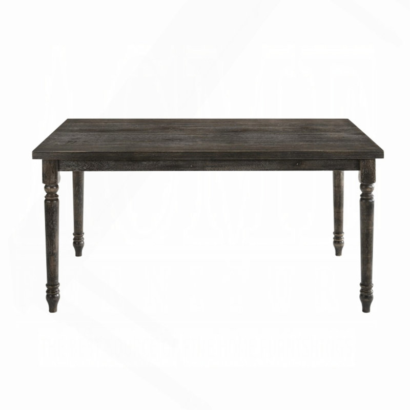 Weathered Grey Dining Table With Rectangular Top