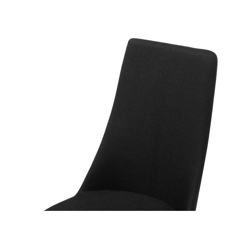 Mohit 43cm H Upholstered Side Chair, Black