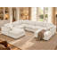 Canapé modulaire réversible en chenille de 143,2 po de largeur Worthland (8 pièces)-410538524