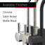 HOT250 Instant Hot and Cold Water Dispenser System, 2-Handle 8.21 in. Water Faucet with Tank-941253070