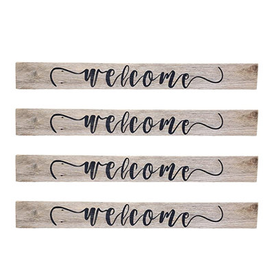 Décoration murale enseigne welcome