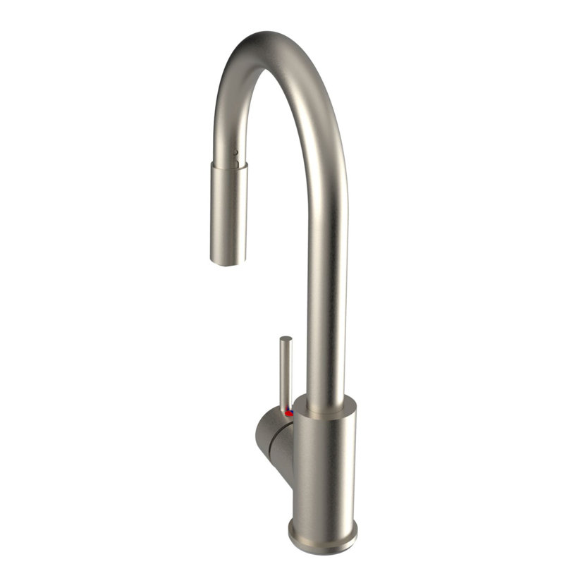 Single Handle Pull Down Sprayer Kitchen Faucet in Brushed Nickel, Brushed Nickel