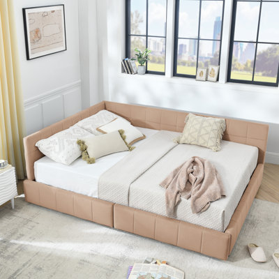 Size Storage Upholstered Tufted Bed Frame, Sofa Bed Frame With Comfortable Backrest And Armrests, Size Bed For Bedroom, Living Room,Velvet,