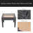 Outdoor Antibes Wicker Side Table,Accent Table