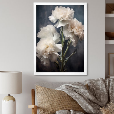 Impression sur toile noir et blanc avec œillets