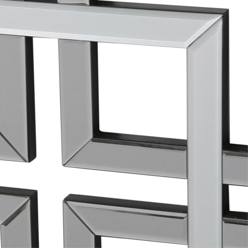 Abstract Wall Decor, Smoke Black/Silver