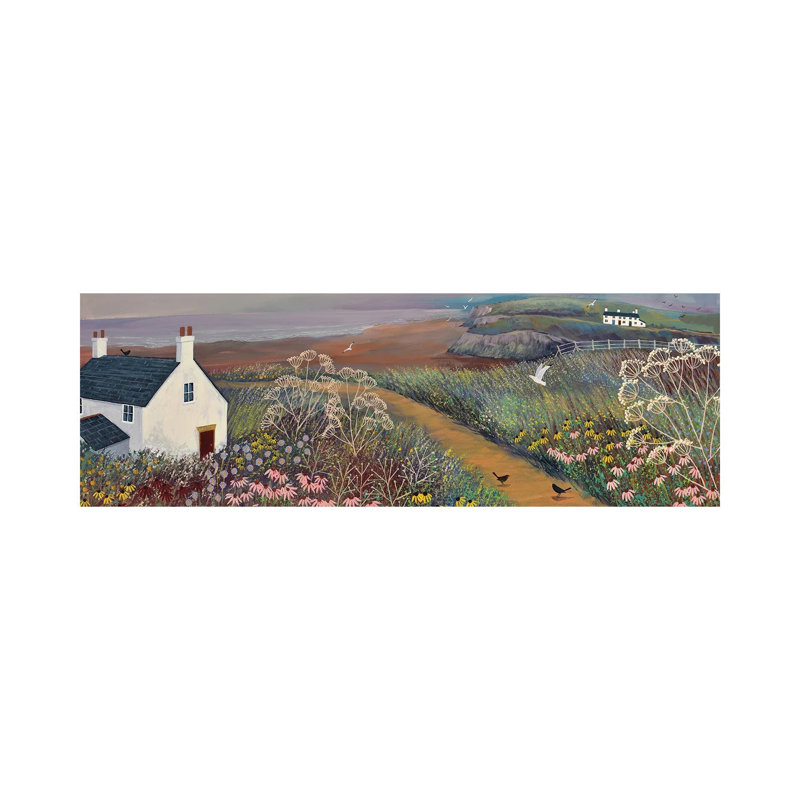 Sea Mist by Jo Grundy - Panoramic Print on Canvas, Wrapped Canvas, 30.48 cm H x 91.44 cm W x 1.91 cm D