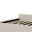 Lit plateforme tapissier avec port USB et lit gigogne simple