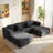 111" U/L Shape Cloud Modular Sectional Sofas-381107495
