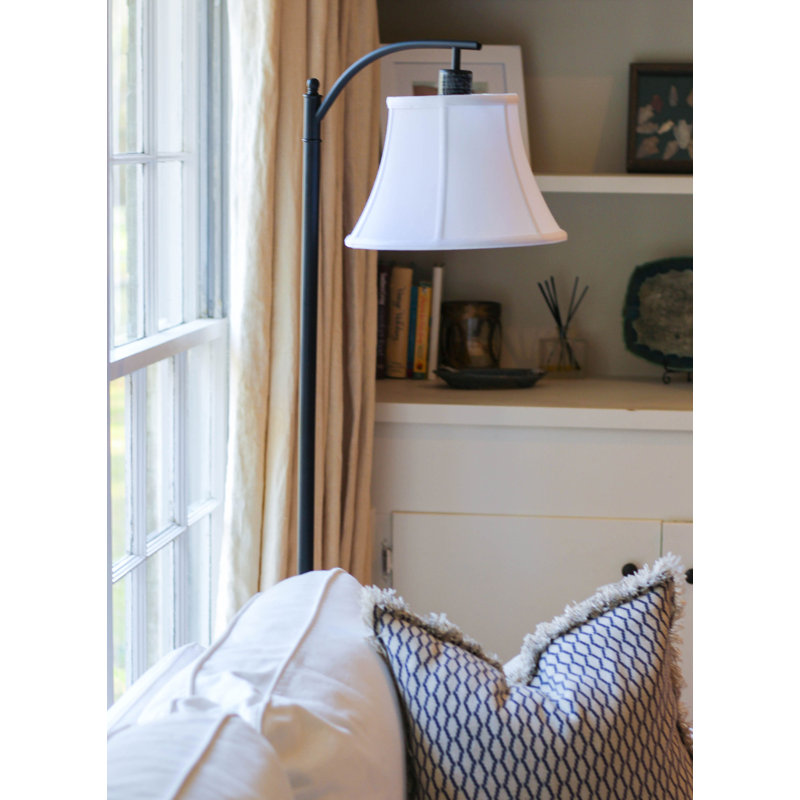 Abat-jour cloche en soie 7 po, Neige