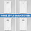 Baylen Stone Standard Shower Tray - White-1843788103
