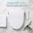 Fully Automatic Radar Sensing Intelligent Toilet Seat, Touch-Free Auto Open/Close Lid, Instant Heating, Rear Wash & Lady Wash, Self-Cleaning Nozzle, LED Display, Night Light, Soft-Close Lid, Remote Control