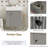21.6" Floating Bathroom Vanity Sink Combo, Modern Wall Mounted Bathroom Storage Cabinet Set w/White Ceramic Basin Sink Top & Open Shelf for Small Space-155917414