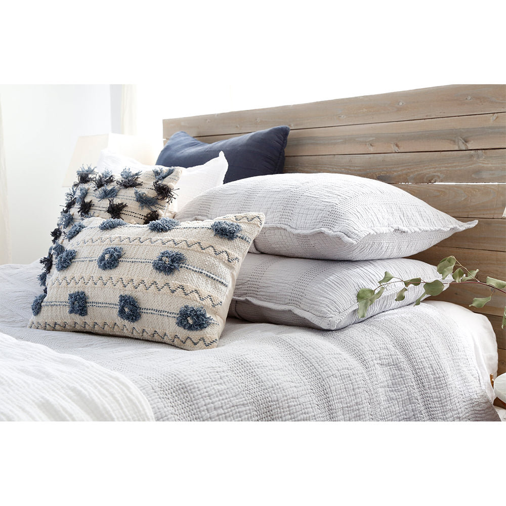 Nantucket Shams, Gray, Standard