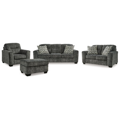 Canapé, causeuse, fauteuil surdimensionné et repose-pieds Lonoke