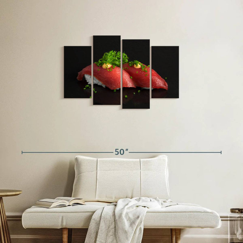 Yarlin nigiri sushi, H 22 po x l 36 po