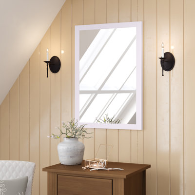 Metcalfe Solid And Engineered Wood Flat Wall Mirror