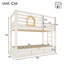 Single (3') Bunk Bed with ottoman and ladder white