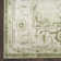 Haydel Oriental Machine Washable Power Loom Polyester Area Rug in Ivory/Green