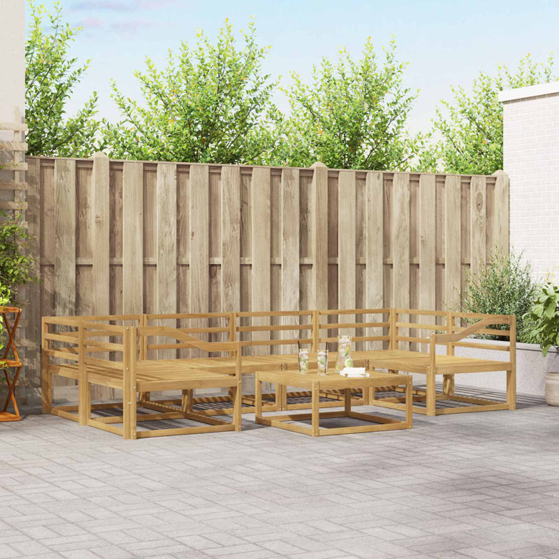  Outdoor Sofa Set 7 pcs Garden Furniture Patio Seating Backyard Couch
