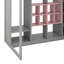 Lit mezzanine simple en bois avec garde-robe, tablettes et armoire, cadre de lit multi-rangement peu encombrant-1689618139-1689618138