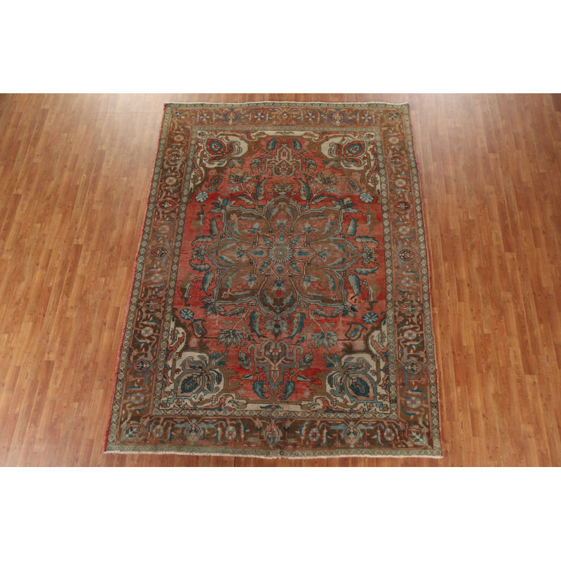 Tapis rétro en laine Heriz