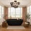 Eroile 1 - Light Dimmable Glass Flush Mount Ceiling Light Dining Room Chandelier-1696158746