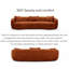 Canapé 93,5 po Mid-Century Curcle-2051290640