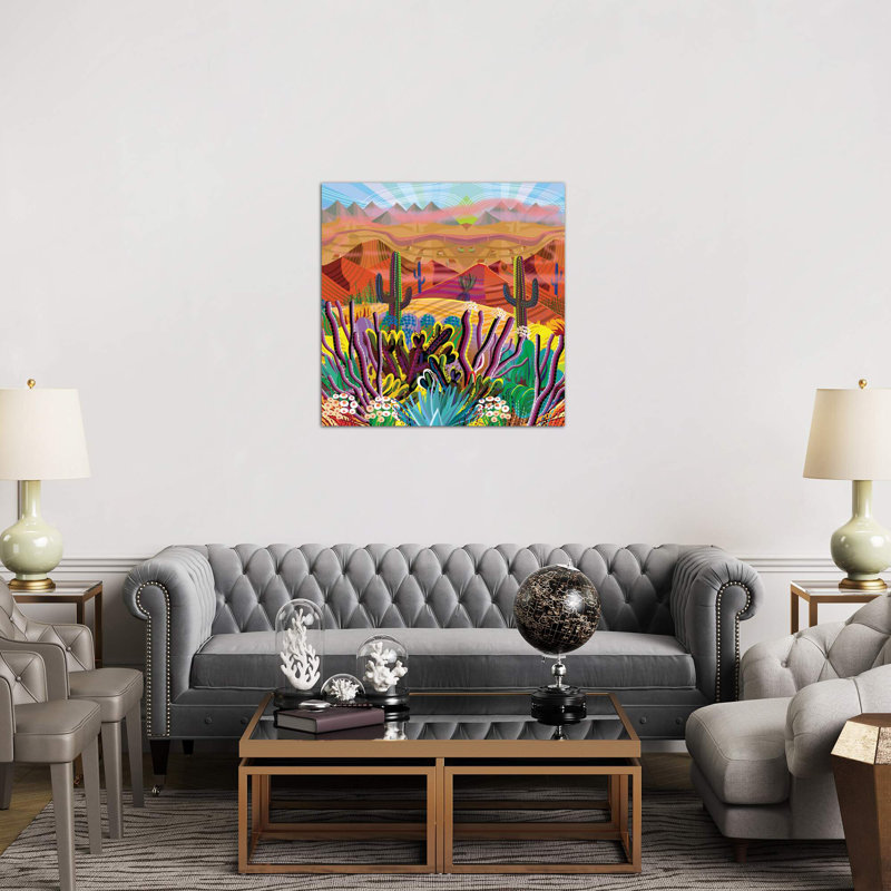 Reaching The Mountain Top - Wrapped Canvas Print, 93.98 cm H x 93.98 cm W x 3.175 cm D