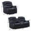 2- Piece Modern Soft Faux Leather Manual Reclining Living Room Set-404018852