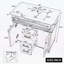 Meuble-lavabo 36 po avec lavabo, tiroir escamotable, portes à fermeture douce, 2 tiroirs de rangement-117981698