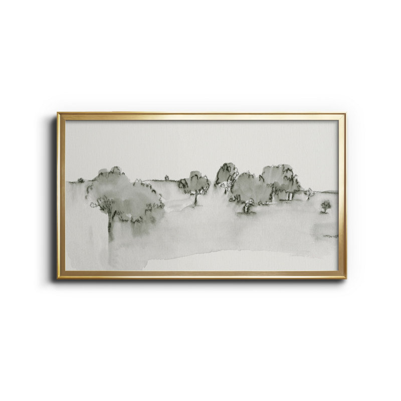 " Scenic Scribble I " Painting Print, Gold, 42.5" H x 22.5" W x 1" D