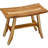 Ripley Compact Curvilinear Teak Shower Or Outdoor Bench In Finish-1607437203-1607437211