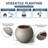 Small Concrete Round Planter / Pot With Drainage Holes-1238963387-1238963389