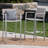 29.50" Barstools with Silver Rust-Proof Aluminum Frame, Set of 2
