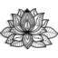 3D Metal Mandala Lotus Flower Wall Art - Boho Geometric Wall Decor, Ready to Hang, Gold/Black-963985109