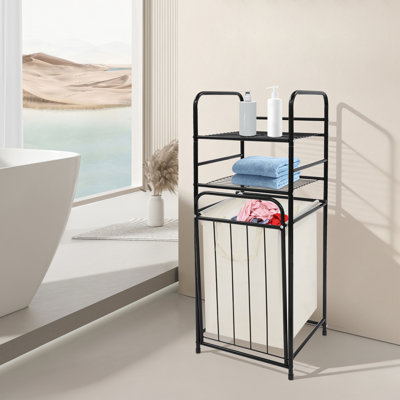 14.5X13.7X39.37” Laundry Hamper With Removable Liner Bag