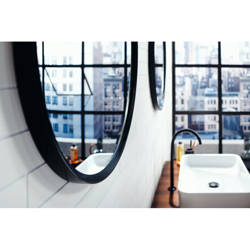 One 13.875" Height Single Hole Bathroom Sink Faucet, Matte White