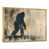 Toile avec cadre flottant or