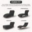 Housse extensible pour chaise longue sans accoudoirs - Facile à nettoyer et durable - Collection Comfort-100405714