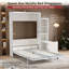 Lit escamotable vertical de grande taille avec table et tablette Morden Design