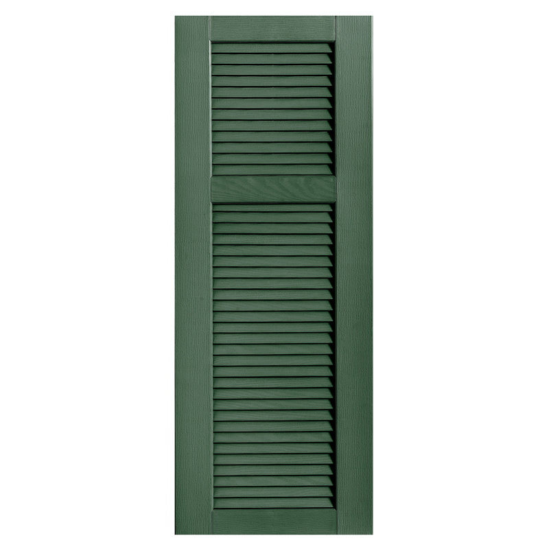 Paire de volets à persienne droite, Vert, 28 po, 18 po