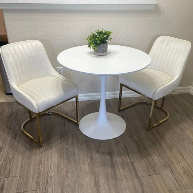 Junias Dining Chair Velvet Upholstered Dining Chairs Modern Accent Dining Room Chairs with Gold Metal Base Comfy Padded Kitchen Chairs Armless Side Chairs for Kitchen Dining Room