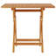 Kentia Square Teak Solid Wood Outdoor with Umbrella Hole Bistro Table - 85 cm W 85 cm D