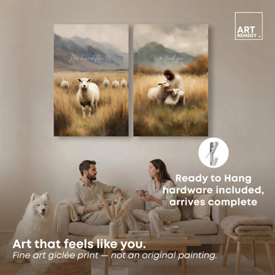 Ensemble d'affiches murales chrétiennes « To Find You » par Art Remedy, toile tendue sur châssis, 30 x 45 cm