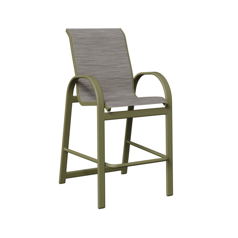 Fauteuil de bar berlinois Berlin Gardens, Mica perle, Vert sauge