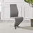 Edzard Chrome & White High Gloss Dining Table Set with 6 Luxury Faux Leather Dining Chairs-1789347407