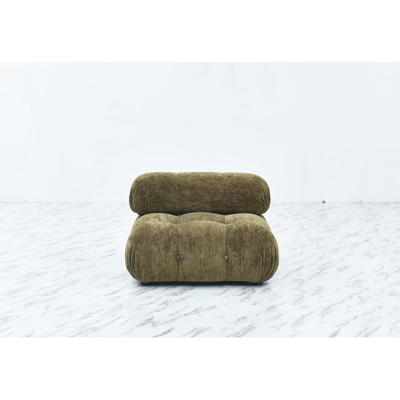 Zaleigh Upholstered Slipper Chair, Golden Brown 100% Polyester