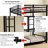 Metal Twin Over Twin Bunk Bed/ Heavy-Duty Sturdy Metal/ Noise Reduced/ Safety Guardrail/No Box Spring Needed,Black-239867620